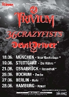 Trivium, 36 Crazyfists, Devildriver